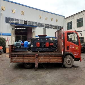 2PG800x600直聯式對輥破碎機發往廣西