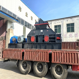 1200x800大型對輥破碎機設備發貨圖片
